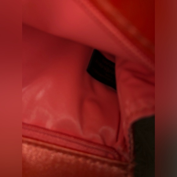 Yves Saint Laurent Parfums Red/Pink Vintage Cosmetic Bag - Picture 11 of 11